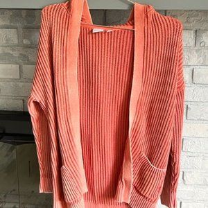 Girls Sweater, Size XL (14/16), Salmon/Peach